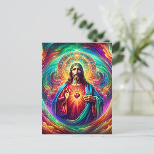 Jesusherz Postkarte (Stehend Vorderseite)
