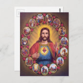 Jesusherz Postkarte (Vorne/Hinten)