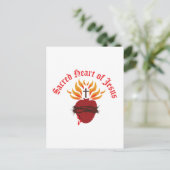 Jesusherz Postkarte (Stehend Vorderseite)