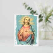 Jesusherz Postkarte (Stehend Vorderseite)
