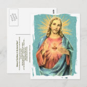 Jesusherz Postkarte (Vorne/Hinten)