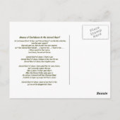 Jesusherz Postkarte (Rückseite)