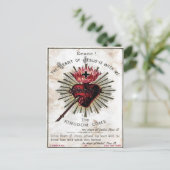 Jesusherz Postkarte (Stehend Vorderseite)