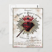Jesusherz Postkarte (Vorne/Hinten)
