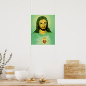 Jesusherz Sagrado Corazon de Jesus Poster (Küche)
