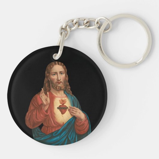 Jesusherz Schlüsselanhänger (Rückseite)