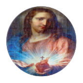 Jesusherz Schneidebrett (Vorderseite)
