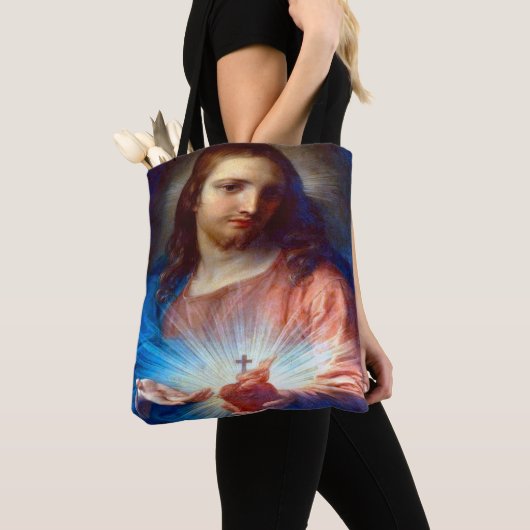 Jesusherz Tasche (Von Nahem)