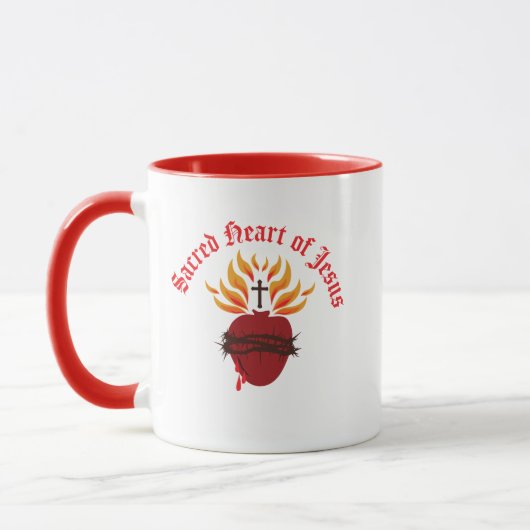 Jesusherz Tasse (Links)