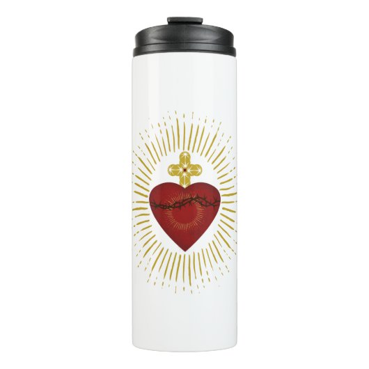 Jesusherz Thermosbecher (Vorderseite)