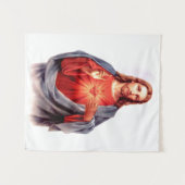 Jesusherz Wandteppich (Vorderseite (Horizontal))