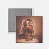 Jesusjpg: "Der Herr ist mein Hirte; ich werde nich Magnet (Vorderseite/Rückseite)