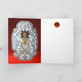 Jesuskind, antikes Weihnachtsbuch Carving Feiertagskarte (Innenseite)