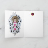 Jesuskind, antikes Weihnachtsbuch Carving Feiertagskarte (Innenseite)