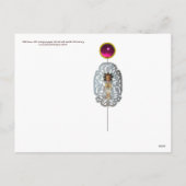 Jesuskind, antikes Weihnachtsbuch Carving Feiertagspostkarte (Rückseite)