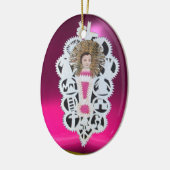 Jesuskind, antikes Weihnachtsbuch Carving Keramik Ornament (Links)