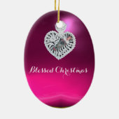 Jesuskind, antikes Weihnachtsbuch Carving Keramik Ornament (Hinten)