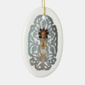 Jesuskind, antikes Weihnachtsbuch Carving Keramikornament (Rechts)