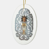 Jesuskind, antikes Weihnachtsbuch Carving Keramikornament (Links)