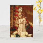 Jesuskind Karte (Gelbe Blume)