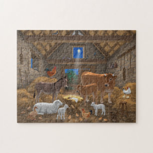Jesuskind Krippen Heilige Nacht Weihnachten Geburt Puzzle
