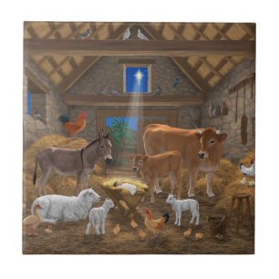 Jesuskind Krippen Heilige Nacht Weihnachten Krippe Fliese
