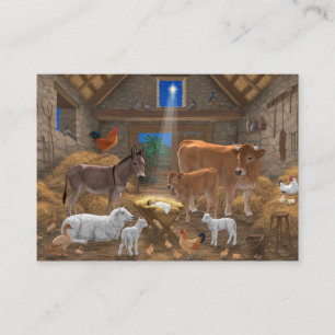 Jesuskind Krippen Heilige Nacht Weihnachten Krippe Visitenkarte