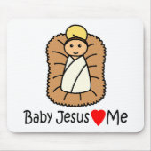 Jesuskind (Lieben) Mousepad (Vorne)