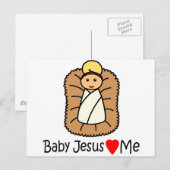 Jesuskind (Lieben) Postkarte (Vorne/Hinten)