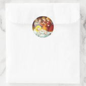Jesuskind Runder Aufkleber (Tasche)