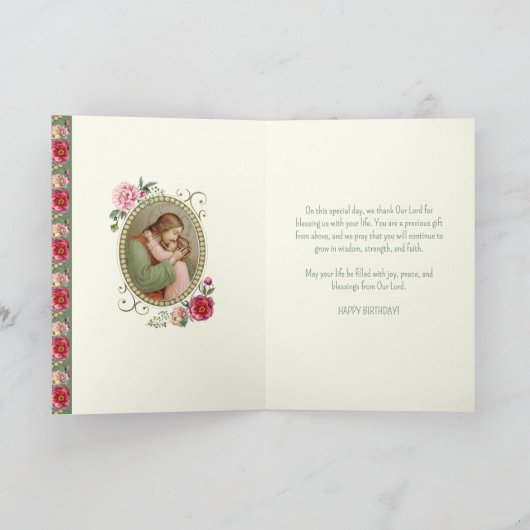 Jesuskriptur des Kindes Karte (Innenseite)