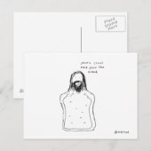 Jesuskruste Postkarte (Vorne/Hinten)