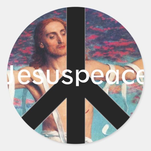 JESUSPEACE RUNDER AUFKLEBER (Vorderseite)