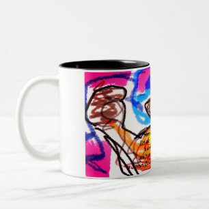 Jesusplan Zweifarbige Tasse