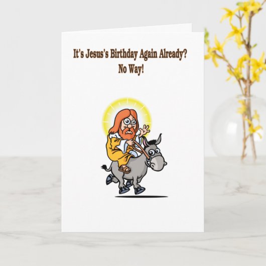 Jesuss Geburtstag Karte (Gelbe Blume)