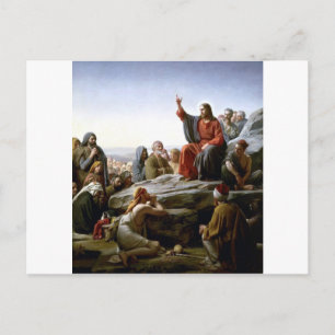 Jesus's Sermon-on-the-Mount-by-Bloch Postkarte