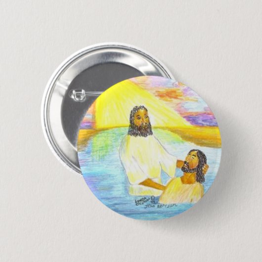 Jesuss Taufe Button (Vorne & Hinten)