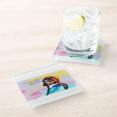 Jesussieg Glasuntersetzer (Schrägansicht)