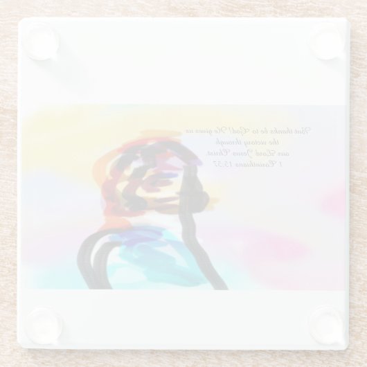 Jesussieg Glasuntersetzer (Rückseite)