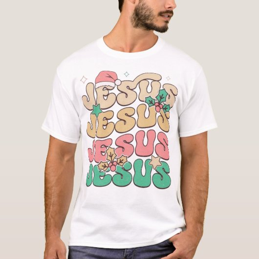 Jesustypografie-T - Shirt-Design T-Shirt (Vorderseite)