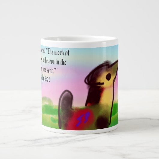 Jesuswerk Jumbo-Tasse (Vorderseite)