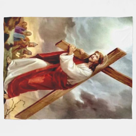 JESYS CARRYING CROSS FLEECEDECKE (Vorderseite (Horizontal))