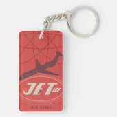 Jet-Age Retro Airliner Schlüsselanhänger (Rückseite)