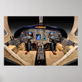 Jet Aircraft Cockpit Poster (Vorne)