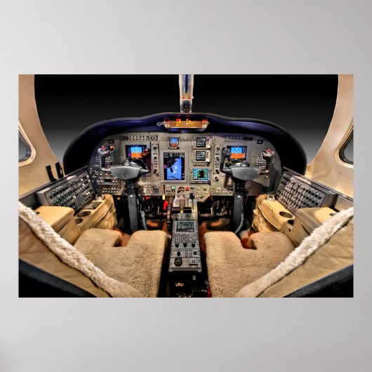 Jet Aircraft Cockpit Poster (Vorne)