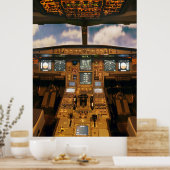 Jet Aircraft Cockpit Poster (Küche)