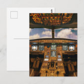 Jet Aircraft-Cockpit Postkarte (Vorne/Hinten)