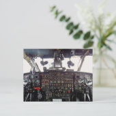 Jet Aircraft-Cockpit Postkarte (Stehend Vorderseite)