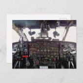 Jet Aircraft-Cockpit Postkarte (Vorne/Hinten)
