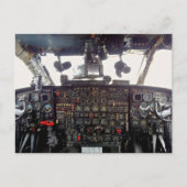 Jet Aircraft-Cockpit Postkarte (Vorderseite)